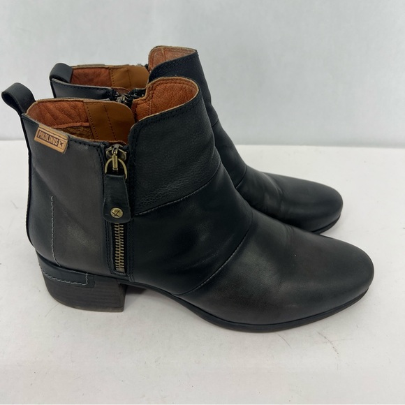 PIKOLINOS gray Black Ankle Booties with two Zippers - Picture 8 of 10